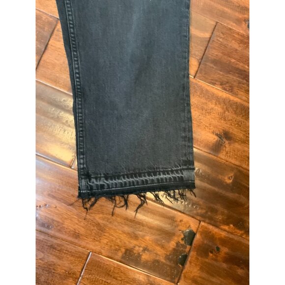 Monse Black Denim Camo Split Leg Cargo Pocket Cropped Jeans $890, Size 8 - Picture 4 of 7